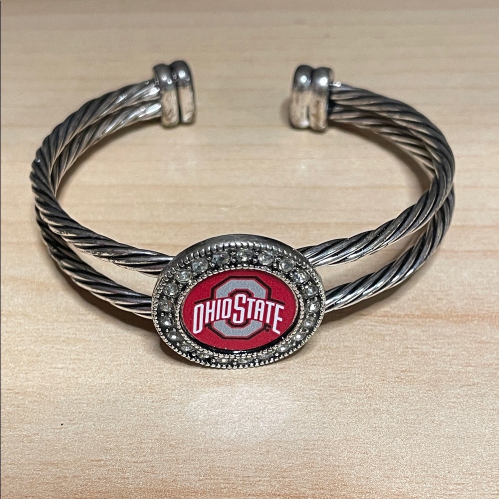 Ohio State Silver Bracelet